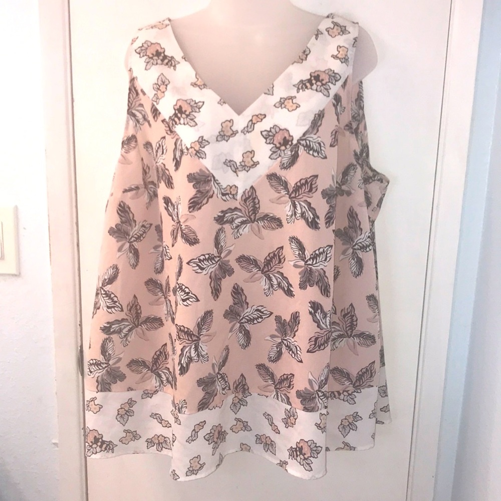 Lane Bryant Sleeveless Blouse Size 22